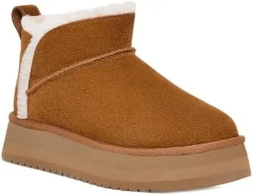 koolaburra by ugg womens koola ultra mini platform boot chestnut 6